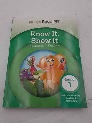 HMH into Reading Know It, Show It Independent Practice Grade 1 Workbook Unused - Image 1 of 3
