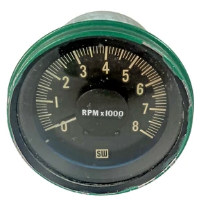 Vintage SW Stewart Warner 8000 8k Tachometer Tach 997JS6 Hardware Hot Rod - Picture 1 of 5