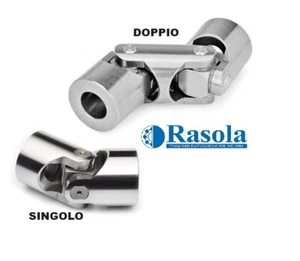 GIUNTO SNODO CARDANICO ACCIAIO UNIVERSALE VARIE MISURE SEMPLICE E DOPPIO - Foto 1 di 1