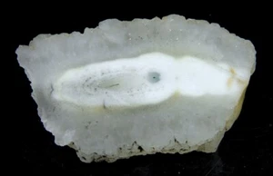 125 Ct 100% Natural Egg White Solar Eye Quartz RAW ROUGH SLICE Gemstone B46 - Picture 1 of 5