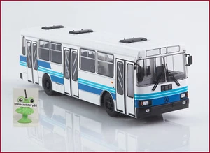 1:43 Stadtlinien Bus LAZ 52523 russian Magazin Modimio №68 Ukraine USSR URSS - Picture 1 of 8
