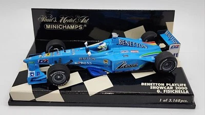 PAULS MODEL ART MINI CHAMPS 1/43 BENETTON PLAYLIFE SHOWCAR 2000 G. FISICHELLA  - Image 1 of 4