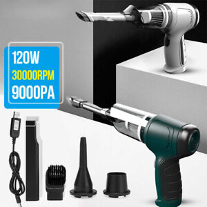 9000Pa Electric Cordless Car Vacuum Cleaner Handheld Air Blower Dry Wet Duster