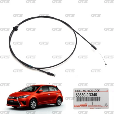 For Toyota Yaris Vios Ative 2017 - 21 Hood Bonnet Lock Release Control Cable - Image 1 of 4