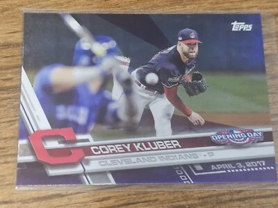 2017 Topps Opening Day #63 Corey Kluber Toys R Us Purple Nmmt - Image 1 of 3