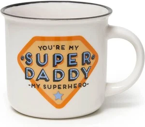 Legami You're My Super Daddy Superhero Coffee Cup Bone China Porcelain 350ML Box - Picture 1 of 3