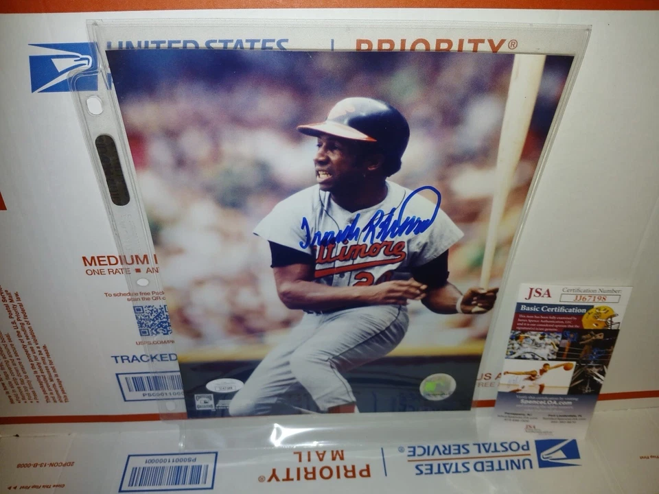 Frank Robinson HOF Autographed 8x10 Photo & COA - Image 1 of 1