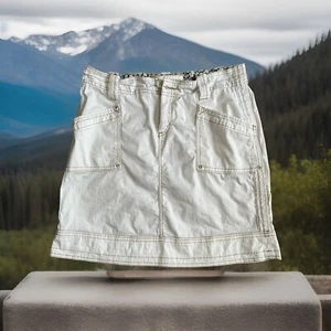 Aventura Cream Skirt Size 10 Pockets Straight A-LIne Hiking Outdoors Organic - Picture 1 of 5