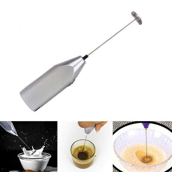New Milk Frother Mixer Electric Egg Beater Whisk Coffee Kitchen White D8I8 Photo Related