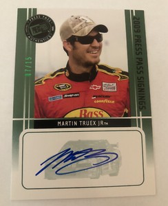 Martin Truex Jr Press Pass Signings /15 (2009)