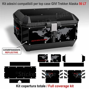 Aufkleber Set KOMPATIBEL Topcase Koffer GIVI Trekker Alaska 56 LT Mod.T2 - Bild 1 von 4