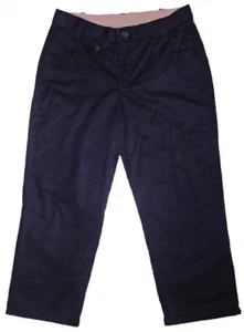 Gap Kids Navy Crop Cuff School Uniform Capri Trouser Pants 7 Slim $30 NWT - Picture 1 of 1