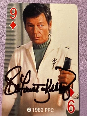 DeForest Kelley "Dr Bones McCoy" STAR TREK Non-Sport Card Signed w/COA - Image 1 of 3