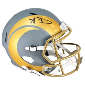 Aaron Donald Signed Los Angeles Rams Slate Alternate Speed Full-Size Replica Foo - Picture 1 of 3