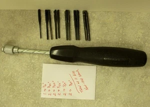 Stanley 03-049 Push Drill with 11 Bits NEW!  Drill Bits Drill points - Picture 1 of 9