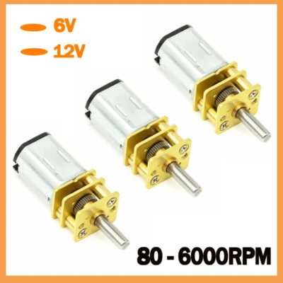 Mini Getriebemotor N20 für Modellbau, RC, DC 3V 6V 12V, 80 - 6000RMP mikro micro - Bild 1 von 4