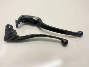 06-07 KAWASAKI NINJA ZX10 ZX-10 ZX1000 Hand Lever Set Carbon Fiber - Foto 1 di 6