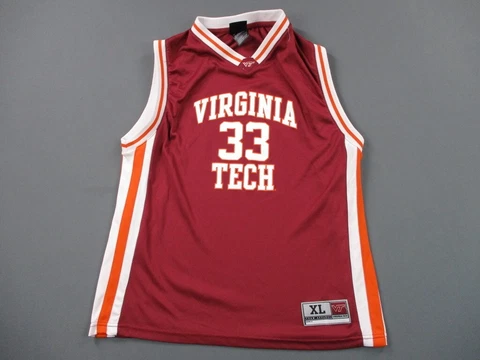 Virginia Tech Hokies Jersey Women Extra Large Red Orange Basketball 33 NCAA Cover