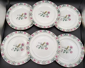 6 placas antiguas de pájaro amarillo patentadas Charles Ahrenfeldt Francia Depose 8 3/4" - Imagen 1 de 10