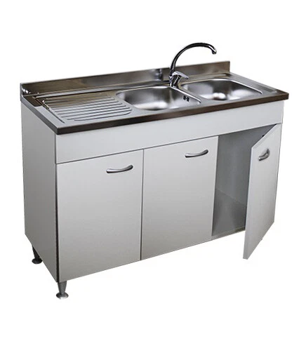 Mobile cucina sottolavello 3 sportelli per lavello inox cm.120 (non compreso) - Immagine 1 di 1