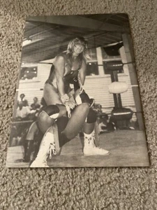 Vintage MISTY BLUE NWA Women Wrestling Pinup Photo Magazine Clipping 1980s AWA - Picture 1 of 1