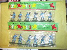 STRISCIA 12 NORDISTI-SERIE COMPLETA-SOLDATINI CROMOPLASTO LANDI'S TOY SOLDIERS