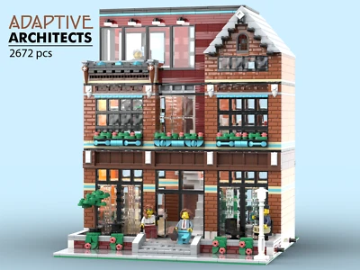 Lego Custom Modular Building MOC [Adaptive Architects] - INSTRUCTIONS ONLY - Image 1 of 4
