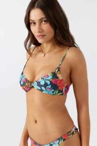REINA TROPICAL MALIBU TWIST BRALETTE TOP, Multi, D - Picture 1 of 3
