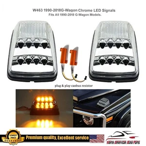 LED Clear Signal Set G63 G550 G500 W463 G-Wagon Turn Lights Fender 1990-2018 New - Picture 1 of 7