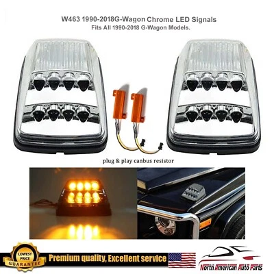 Juego de luces giratorias LED claras G63 G550 G500 W463 G-Wagon guardabarros 1990-2018 nuevo Foto 1 de 4
