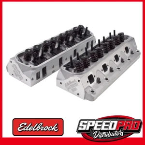 EDELBROCK CYLINDER HEADS ALLOY E STREET FITS FORD WINDSOR COMPLETE PAIR - ED5025 - Picture 1 of 1