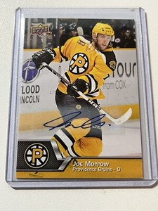 2014-15 Upper Deck AHL JOE MORROW Autograph Auto Rookie #74 Bruins