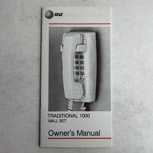 AT&T Traditional 1000 Walls Telephone Set Owners Manual - Picture 1 of 4