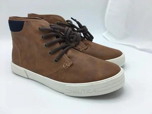 Nautica Boy/Youth Breakwater Chukka Hi-Top Shoe Distressed Tan (1504,1505) - Picture 1 of 6