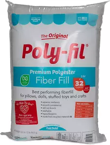 Fairfield the Original Poly-Fil, Premium Polyester Fiber Fill, Soft Pillow - Picture 1 of 7