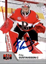 Filip Gustavsson Signed Autographed 20/21 Upper Deck AHL card Ottawa Senators