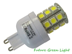 G9 24 SMD LED 240V 380LM 3.8W DIMMABLE WHITE BULB ~50W - Picture 1 of 2