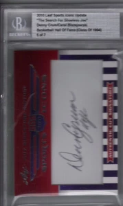 2010 LEAF SPORTS ICONS-DENNY CRUM/CAROL BLAZEJOWSKI #6/7 BasketBall HOF 1994 - Picture 1 of 2