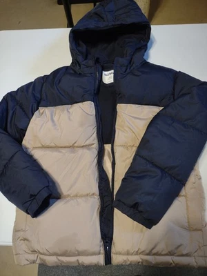 Abrigo de invierno para niños Old Navy azul oscuro tostado - grande 10-12 Foto 1 de 4