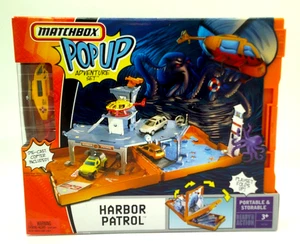 MATCHBOX POP-UP HARBOR PATROL Adventure Set Includes Die-Cast COPTER - Picture 1 of 7