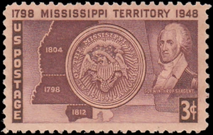 US Stamp #955 - 1948 3¢ Mississippi Territory, EzGrade™ VG, MNH, OG - Picture 1 of 3
