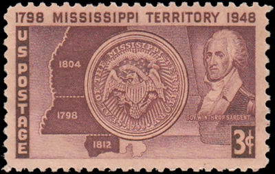 US Stamp #955 - 1948 3¢ Mississippi Territory, EzGrade™ VG, MNH, OG - Image 1 of 3