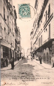 CPA 75 PARIS - Rue des Deux Ponts prise de la Rue - Imagen 1 de 2