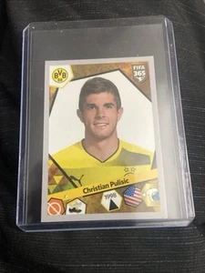 2017-18 Panini FIFA 365 # 292 Christian Pulisic Borussia Dortmund sticker ROOKIE - Bild 1 von 2
