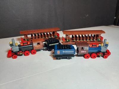 Lego Custom Designed Cedar Point Train Set CP&LERR Myron H Judy K Passenger Cars - Image 1 of 4