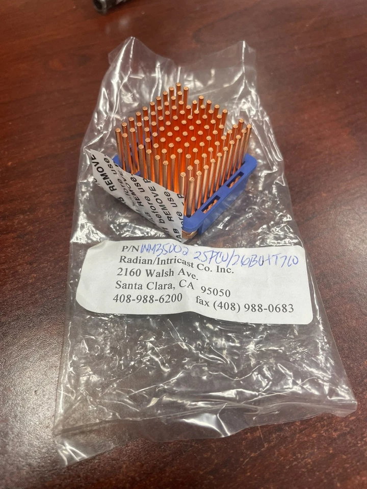 Disipador térmico Radian INM35002-25PCU/2,6 BU+T710 33 mm BGA Roundpin, cobre, 24,6 mm de valle Foto 1 de 1