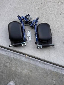 Vinyl Padded Wheelchair Elevating Legrests with Easy-Clean Plastic Footplate - Picture 1 of 1