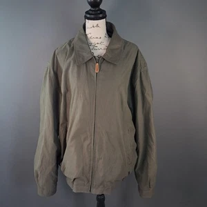 Men’s London Fog Olive Collared Bomber Jacket Size XL - Bild 1 von 14