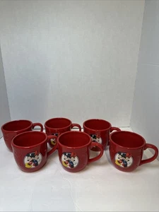 6 PUNZE DISNEY MICKEY & MINNIE MOUSE 3D KAFFEETASSEN TASSE KERAMIK GROß - Bild 1 von 13
