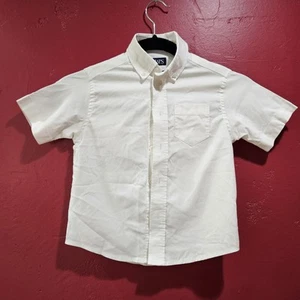 Chaps Boys Button Down White Dress Shirt Sz XXS 4/5 - Picture 1 of 6